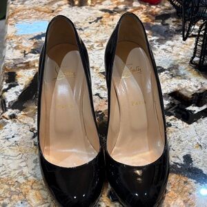 Christian Louboutin Black Patent Heels